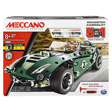 Carica l&#39;immagine nel visualizzatore di Gallery, MECCANO by Erector 5 in 1 Roadster Pull Back Car Building Kit, STEM 175 pezzi - Ilgrandebazar