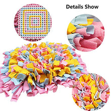 Carica l&#39;immagine nel visualizzatore di Gallery, IEUUMLER Pet Training Snuffling Mat Fatti a 45x45cm, Pink &amp; Yellow &amp; Blue