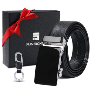 flintronic Cintura da Uomo in Pelle con Fibbia Automatica, Moda a... - Ilgrandebazar