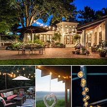 Carica l&#39;immagine nel visualizzatore di Gallery, Catena Luminosa Esterno,VIFLYKOO 36 FT Luci Stringa con 30 G40 30+5 - Ilgrandebazar