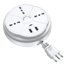 Carica l&#39;immagine nel visualizzatore di Gallery, POWERADD Presa Multipla USB - Multipresa con 3 Prese 16cm*16cm*6cm, Bianca