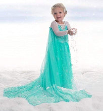 Carica l&#39;immagine nel visualizzatore di Gallery, Costume Elsa Bambina Carnevale 11-12 Anni Nuovo Taglia XL - anni, Verde - Ilgrandebazar