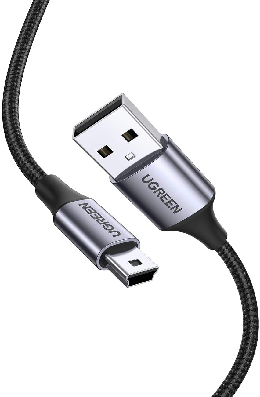 UGREEN Cavo Mini USB, Cavo da USB Tipo A a Mini B Ricarica e Trasmissione Dati Compatibile con Disco Rigido GPS Controller PS3 GoPro Hero 4 Canon EOS 700D Nikon D3100 Fotocamera Lettore MP3-2m