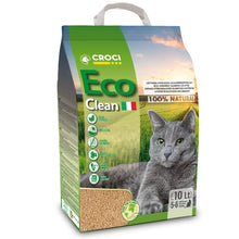 Carica l&#39;immagine nel visualizzatore di Gallery, Croci Lettiera Eco Clean 10 L - Lettiera Gatti agglomerante, Biodegradabile si getta nel WC, 100% vegetale, Sabbia Antiodore di lunga durata