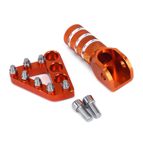 JFG RACING Pedale del freno posteriore CNC Piastra + leva cambio ORANGE-5 - Ilgrandebazar