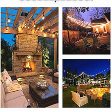 Carica l&#39;immagine nel visualizzatore di Gallery, Svater Catena Luminosa Lampadina Commerciale S14 2x15M Luci a Stringa Eu&amp;uk - Ilgrandebazar