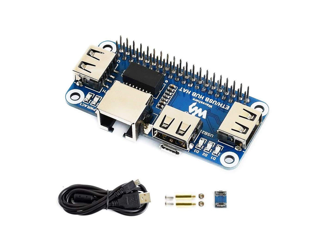 IBest Waveshare Ethernet/USB HUB Hat for Raspberry Pi ETH/USB HAT - Ilgrandebazar