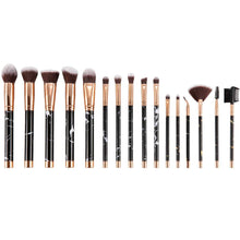 Carica l&#39;immagine nel visualizzatore di Gallery, Pennelli Make Up gee-rgeous 16 pz Magic marmo sintetico premium black - Ilgrandebazar