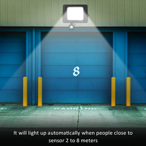 Faretto con Sensore di Movimento Alta luminosità, Tomshine 50W 60LED Faro - Ilgrandebazar