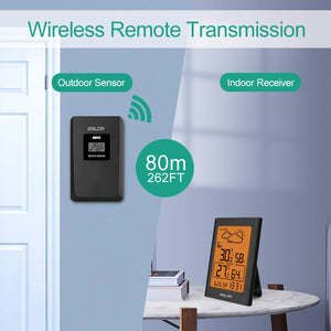 Stazione Meteorologica Wireless, Lgrometro Termometro Digitale arancia