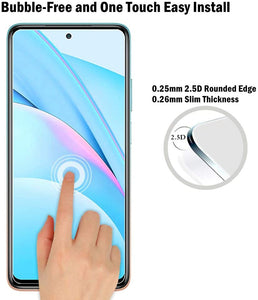 AHABIPERS Pellicola Protettiva per Xiaomi Mi 10T Lite Vetro Temperato, 9H Durezza Ultra Resistente [Anti-Graffo/Olio/Impronta/] HD Chiaro Screen Protector per Xiaomi Mi 10T Lite 5G -3 Pezzi