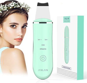 ANLAN Skin Scrubber Dispositivo per Viso Peeling Spazzola Pulizia White