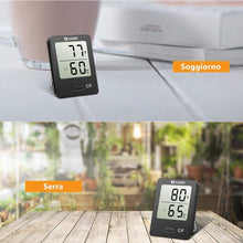 Carica l&#39;immagine nel visualizzatore di Gallery, Habor Igrometro Termometro Digitale Termoigrometro LCD con l&#39;Icona di Nero - Ilgrandebazar