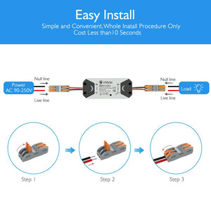 eMylo Smart WiFi Interruttore luce relè 2 pacchi, Grigio - Ilgrandebazar