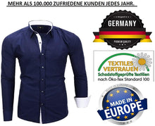 Carica l'immagine nel visualizzatore di Gallery, Kayhan Originale Uomo Camicia Slim Fit Facile Stiro Cotone Maniche Lungo S M L XL XXL 2XL - 6XL Modello Twoface