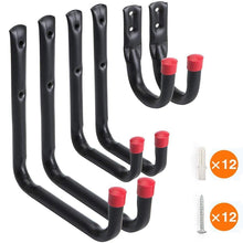 Carica l'immagine nel visualizzatore di Gallery, 6 pezzi Heavy Duty Gancio Storage Utility Ganci Montaggio a parete Garage... - Ilgrandebazar
