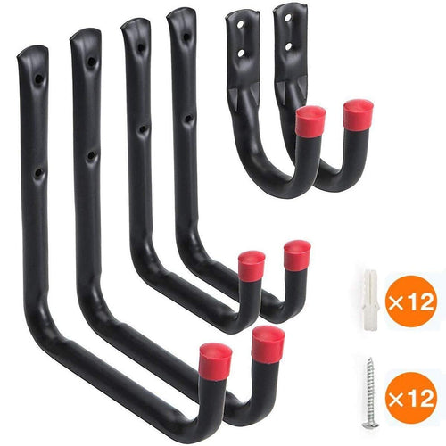 6 pezzi Heavy Duty Gancio Storage Utility Ganci Montaggio a parete Garage... - Ilgrandebazar