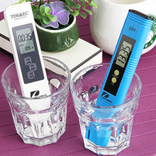 Carica l&#39;immagine nel visualizzatore di Gallery, Pancellent Tester qualità Acqua TDS PH EC Temperatura 4 in Blu Bianco 4 In 1
