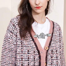 Carica l&#39;immagine nel visualizzatore di Gallery, NATUCE 5 Pezzi Cardigan Clip Retro Fiori Maglione Scialle Colletto... - Ilgrandebazar