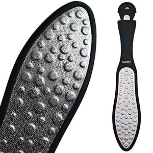 Auxmir Raspa Piedi in Acciaio Inox, per Pedicure Professionale, Ovale