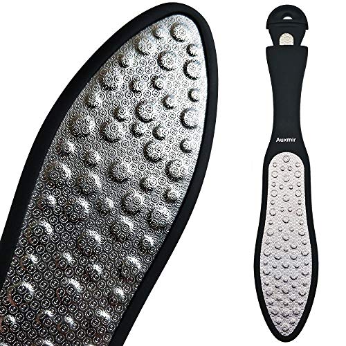 Auxmir Raspa Piedi in Acciaio Inox, per Pedicure Professionale, Ovale