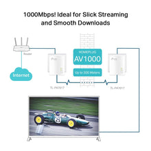 Carica l&#39;immagine nel visualizzatore di Gallery, TP-Link TL-PA7017 Kit Powerline, AV1000 Mbps su AV 1000 + 1 Porta (mini) - Ilgrandebazar