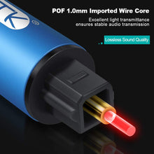 Carica l&#39;immagine nel visualizzatore di Gallery, Cavo di Prolunga Ottico Maschio a Femmina in Nylon Intrecciato EMK Ottico Digitale Cavo di Prolunga Audio Toslink per Smart TV, Sound Bar, Home Theater, PS4, Xbox 1 m