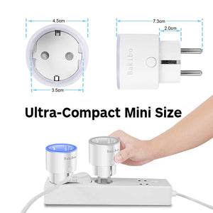 bakibo Presa Intelligente Wifi Compatibile con Alexa Echo, Google Home 1 Pcs - Ilgrandebazar