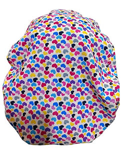 Cappello medico quirofano Cuori Per i capelli lunghi Infermieristica,... - Ilgrandebazar