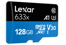 Carica l&#39;immagine nel visualizzatore di Gallery, Lexar Schede ad alte prestazioni 633x 128GB microSDXC UHS-I - Ilgrandebazar