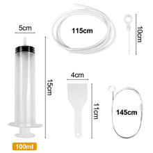 Carica l'immagine nel visualizzatore di Gallery, Avesteir 15 pezzi kit pulizia frigorifero, riutilizzabile Spazzolas di pulizia del foro di scarico del frigo, Kit Pulisci Tubi Frigorifero, Con Siringa, Tubo, Raschietto, Insertis di Foro di Scarico