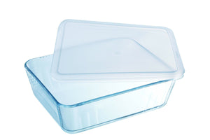 Pyrex Cook&Freeze Contenitore rett. con 27 x 22 x 9 cm, Bianco/Trasparente