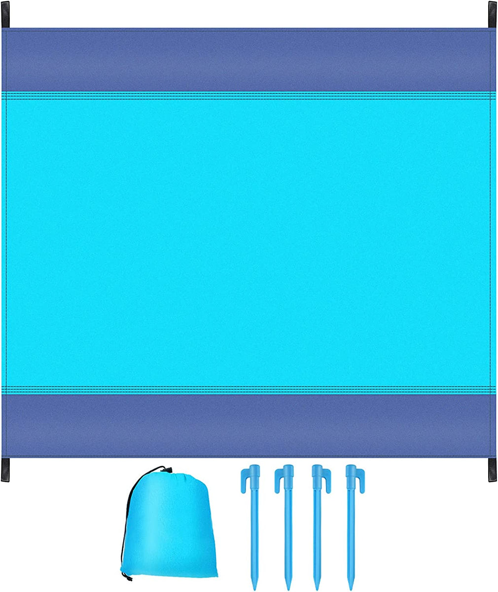 Coperta Da Spiaggia Antisabbia 210x200 Cm - Impermeabile, Con Picchetti E Borsa - Foto 2