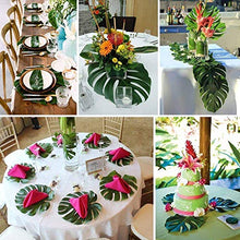 Carica l&#39;immagine nel visualizzatore di Gallery, Enthur - Foglie di palma artificiali, 60 pezzi, 6 tipi foglie palma...