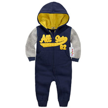 Carica l&#39;immagine nel visualizzatore di Gallery, Vine Pagliaccetto per Bambino Neonato Cotone Tuta con Cappuccio Tutine con... - Ilgrandebazar