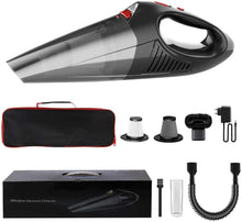 Carica l'immagine nel visualizzatore di Gallery, RIKIN Aspirabriciole Senza Fili Aspirapolvere Portatile Potente 7000PA 120W 12V Aspirapolvere Ricaricabile Filtro HEPA Umido e Secco con illuminazione a LED per Auto Ufficio Casa