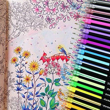 Carica l&#39;immagine nel visualizzatore di Gallery, Ciaoed Set di 48 Penne Gel Glitter Multicolore Colorate Roller per... - Ilgrandebazar