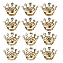 Carica l'immagine nel visualizzatore di Gallery, BESTOYARD 12 pezzi corona spilla pin moda diamante festa nuziale spettacolo...