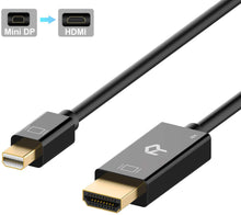 Carica l&#39;immagine nel visualizzatore di Gallery, Rankie Cavo Mini Displayport (Mini DP) (Thunderbolt) su HDMI, 4K, 1,8m, Nero