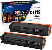 Carica l'immagine nel visualizzatore di Gallery, GPC Image 2-Pack D111S Cartucce Toner Compatibile per Samsung MLT-D111S D111 Nero per Samsung Xpress SL-M2026 SL-M2026W SL-M2070 SL-M2070W SL-M2070FW SL-M2070F SL-M2020 SL-M2020W SL-M2022 SL-M2022W