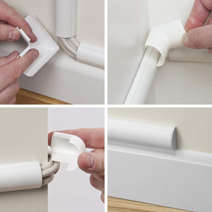 D-Line CLOAP5025W Accessori a Scatto - 50mm (P) x a Scatto, Bianco - Ilgrandebazar