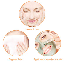 Carica l&#39;immagine nel visualizzatore di Gallery, Lictin Pennello Maschera Viso - 2 Spazzola + 1 Bella Fascia bianco - Ilgrandebazar