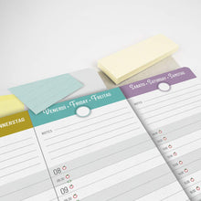 Carica l&#39;immagine nel visualizzatore di Gallery, IMUMI Planner settimanale da tavolo - fori per archiviazione in raccoglitore... - Ilgrandebazar