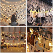 Carica l&#39;immagine nel visualizzatore di Gallery, Tomshine Foto Clip Stringa di Luce 40 LED Alimentato a Batteria 5m/16.4 ft... - Ilgrandebazar