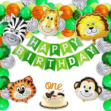 Carica l'immagine nel visualizzatore di Gallery, KATELUO Giungla Decorazioni di Compleanno Party,Party Decorazioni,Buon...