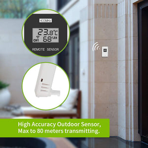 Stazione meteorologica wireless digitale Termometro esterno per Station météo