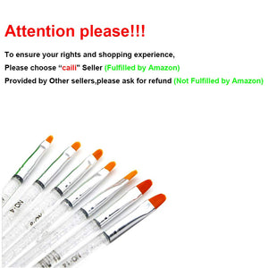 7PCS UV gel nail art Pen Nail Pittura Strumenti di Disegno Pennello Silver - Ilgrandebazar