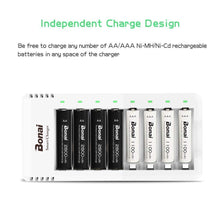 Carica l&#39;immagine nel visualizzatore di Gallery, BONAI Batterie Ricaricabili AA Alta Capacità, 2800mAh Pile Stilo 8AA+C - Ilgrandebazar