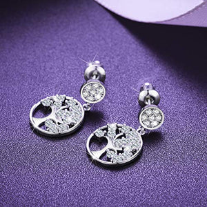 LEVIOLET gioielli con motivo dell’albero della vita, orecchini in argento... - Ilgrandebazar