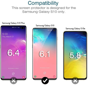 LK [3 Pezzi Pellicola Protettiva per Samsung Galaxy S10, [Copertura Massima] [Compatibile con la Custodia] [Senza Bolle] HD Trasparente Morbido TPU Silicone Pellicola
